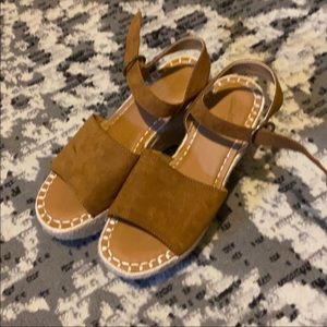 Wedge Sandals-Tan(Camel)